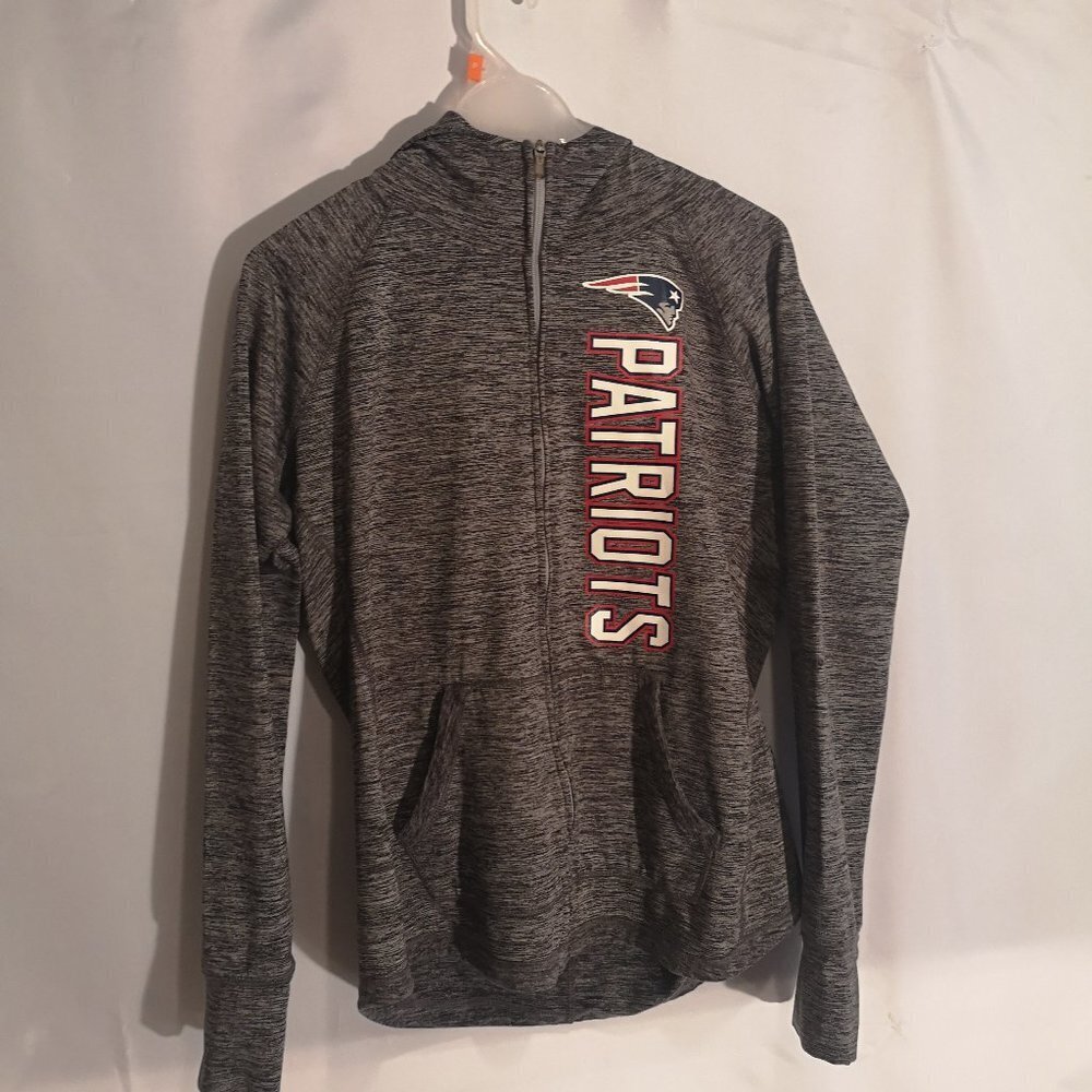 Team Apparel New England Patriots Ladies Full Zip Hoodie